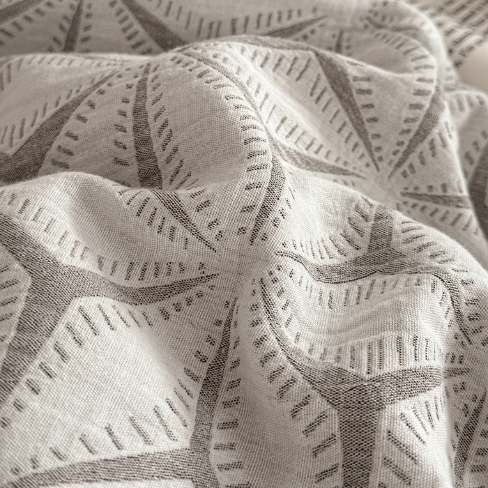 91家纺网 家纺一手货源 找家纺 宜代光年 2025新款60s水洗棉提花系列四件套-第三批 雪片花-灰