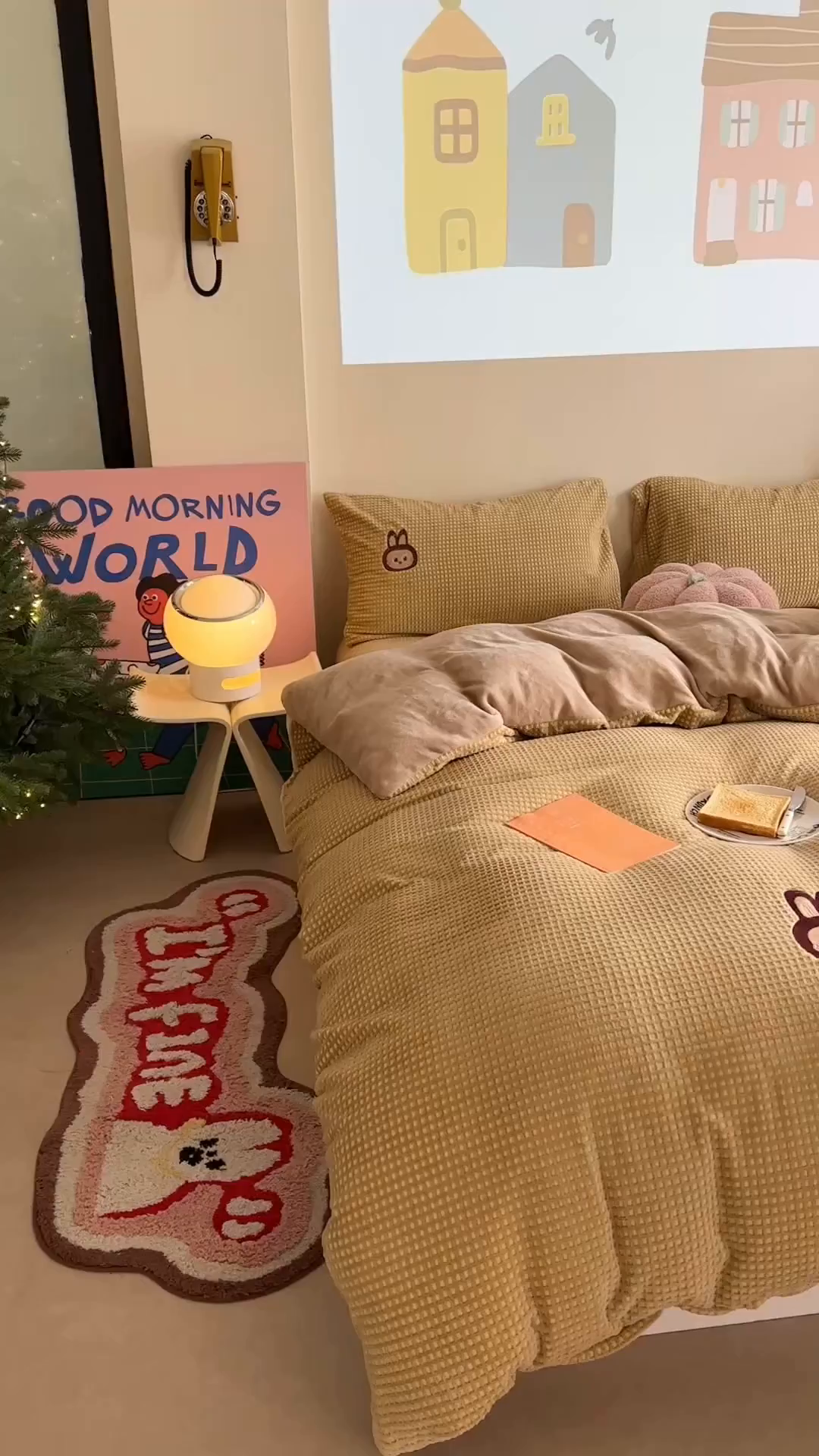 91家纺网 家纺一手货源 找家纺 暖生活 2025新款牛奶雕花绒单品枕套被套床笠-三小只系列 三只布布