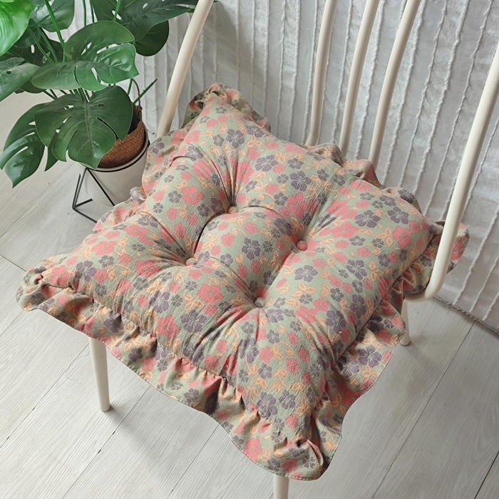 91家纺网 家纺一手货源 找家纺 （总）李帅家居 2025新款韩版花边坐垫