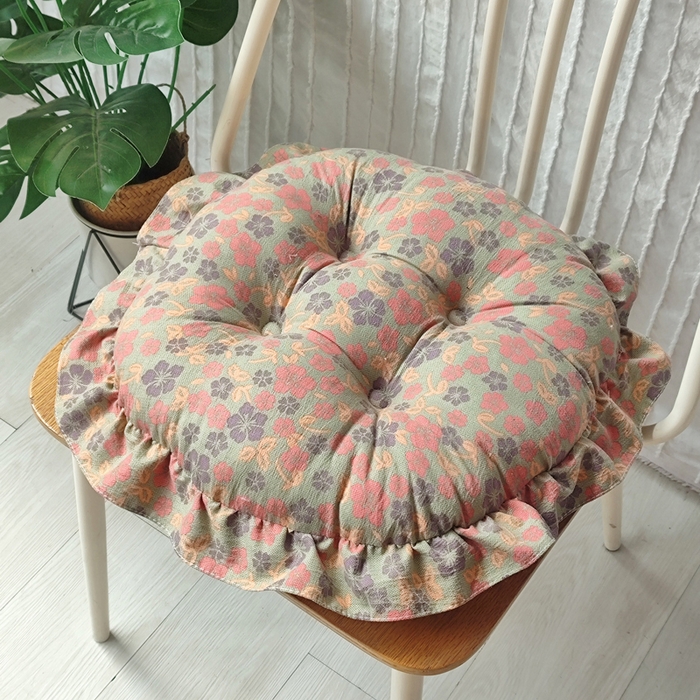 91家纺网 家纺一手货源 找家纺 （总）李帅家居 2025新款韩版花边坐垫