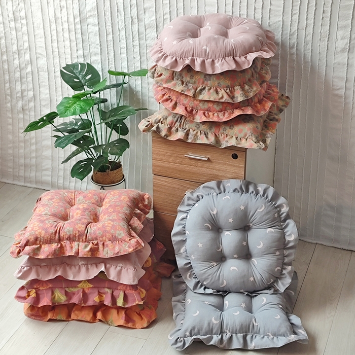 （总）李帅家居 2025新款韩版花边坐垫