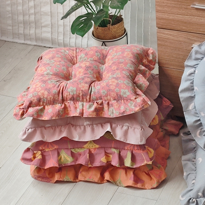 91家纺网 家纺一手货源 找家纺 （总）李帅家居 2025新款韩版花边坐垫