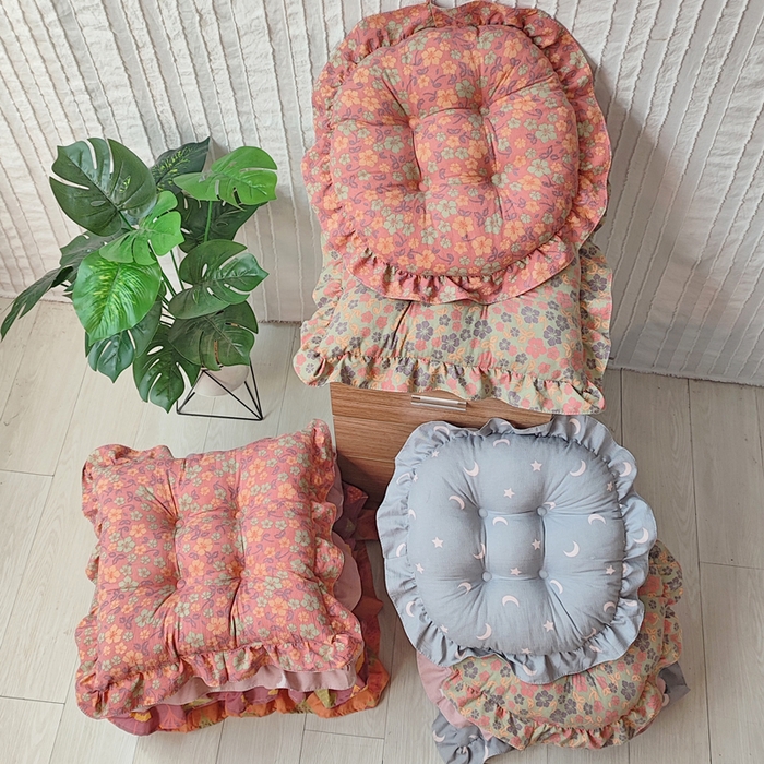 91家纺网 家纺一手货源 找家纺 （总）李帅家居 2025新款韩版花边坐垫