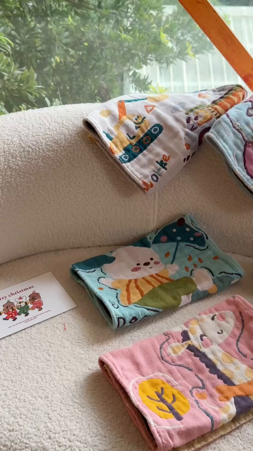 91家纺网 家纺一手货源 找家纺 （总）沐瑟家纺 2025新款全棉纱布儿童卡通小毛巾