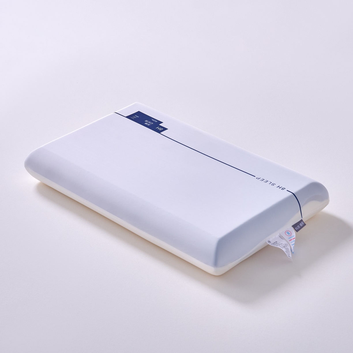 91家纺网 家纺一手货源 找家纺 明星枕业 2025新款朵朵酒店同款星球Pro零压记忆绵枕枕头成人护颈椎枕助睡眠男枕芯 零压记忆绵枕-双芯蓝白