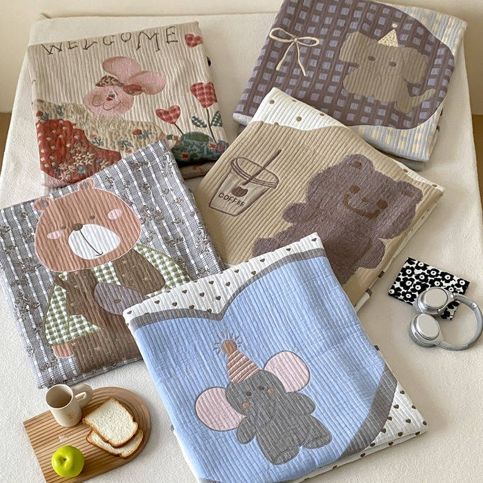 麻依 2025新款软萌纱布床盖三件套（控价：229元） 组合图