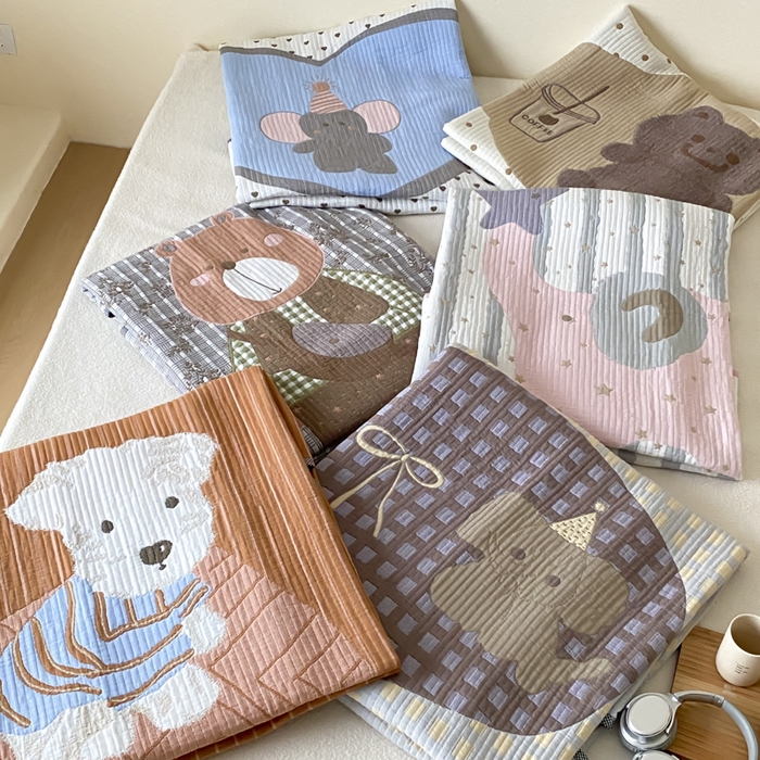 91家纺网 家纺一手货源 找家纺 麻依 2025新款软萌纱布床盖三件套（控价：229元） 组合图