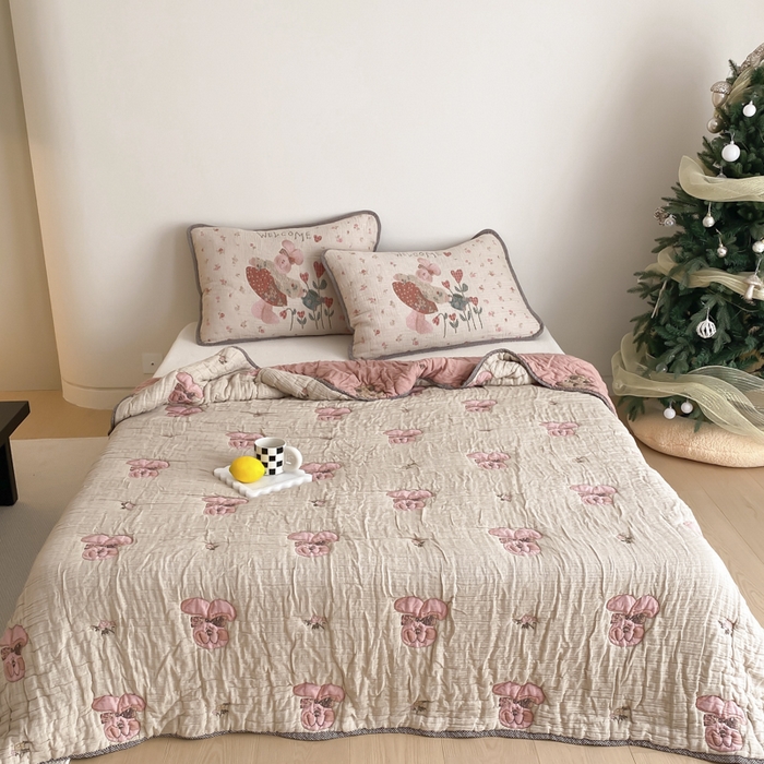 91家纺网 家纺一手货源 找家纺 （总）麻依 2025新款十层纱布软萌泡芙被被子春秋被子被芯