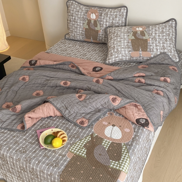 91家纺网 家纺一手货源 找家纺 （总）麻依 2025新款十层纱布软萌泡芙被被子春秋被子被芯