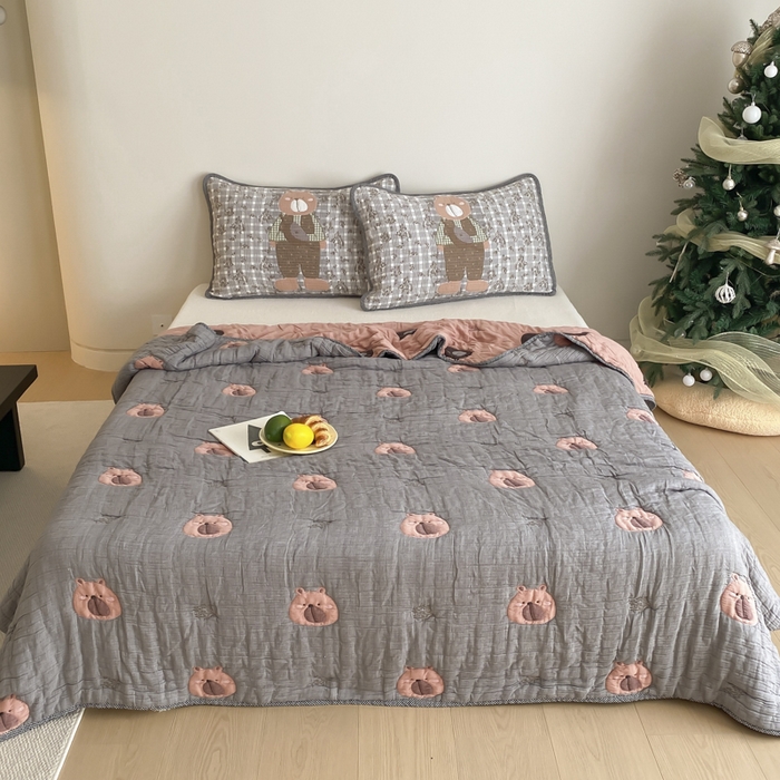 （总）麻依 2025新款十层纱布软萌泡芙被被子春秋被子被芯