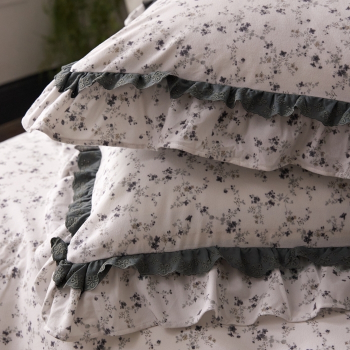 91家纺网 家纺一手货源 找家纺 金奇达家纺 2025新款A类保暖羽零™空气拉绒加厚法式荷叶边四件套热肤膜【森屿集】（会员减50元） 热肤膜【森屿集】系列，标准号全网控价（折后券后）不低于228元  星野花语