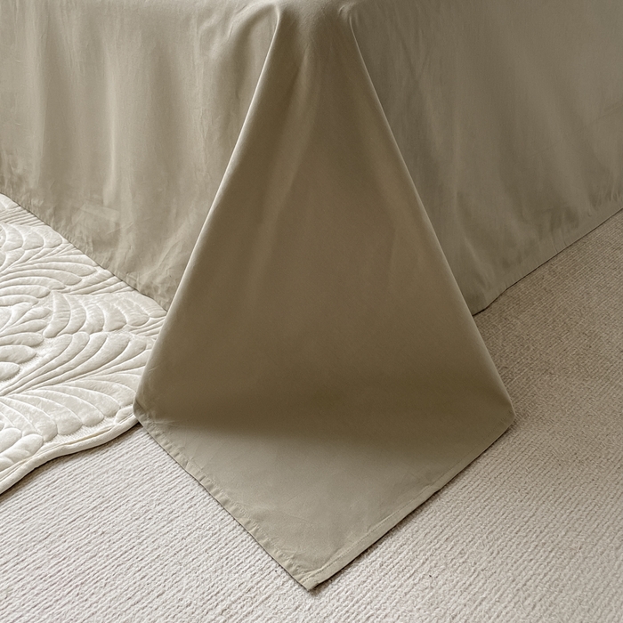 91家纺网 家纺一手货源 找家纺 宜代光年 2025新款三层纱60s水洗棉提花系列四件套 斑马纹