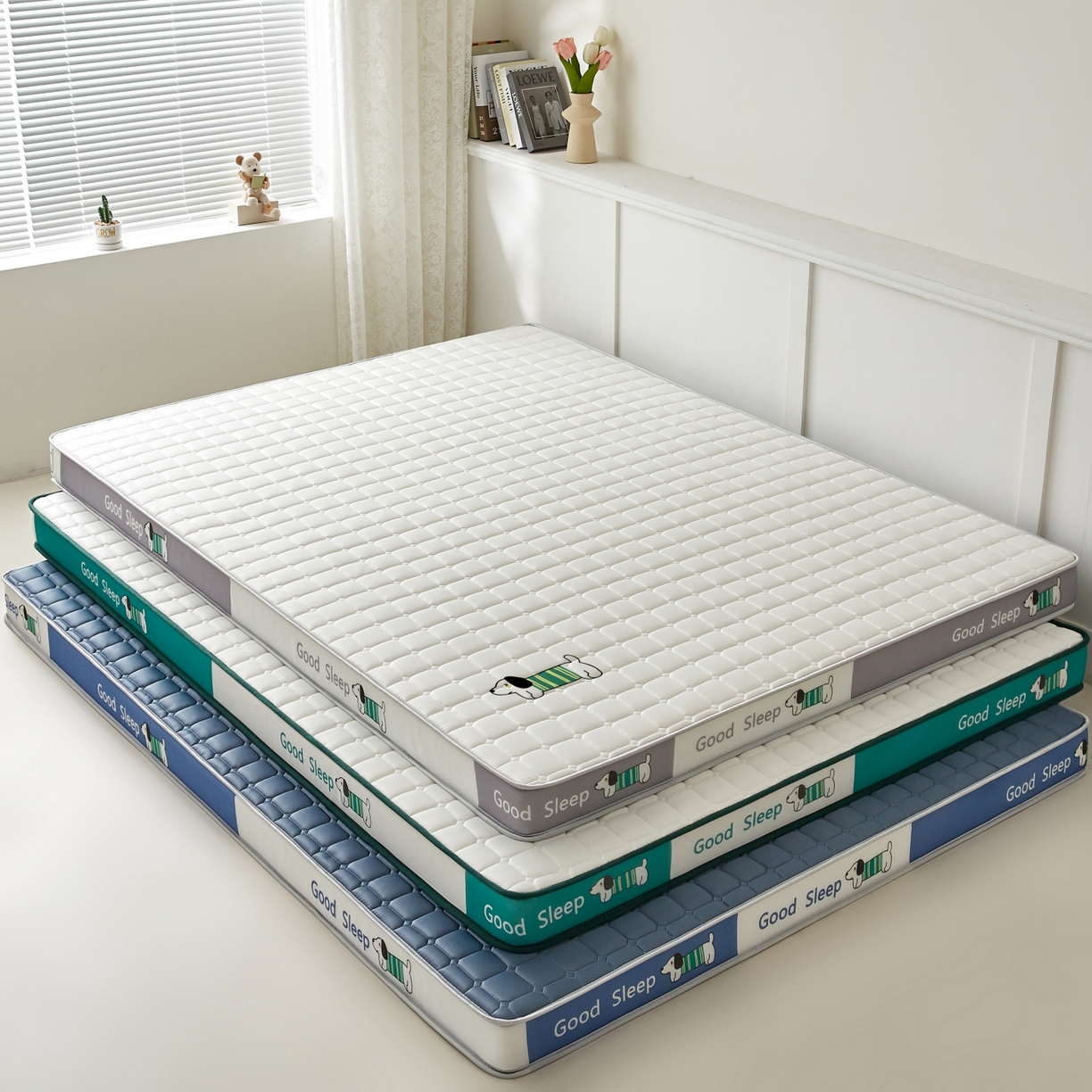 元昊床垫 2025新款立体针织乳胶记忆海绵床垫 组合图