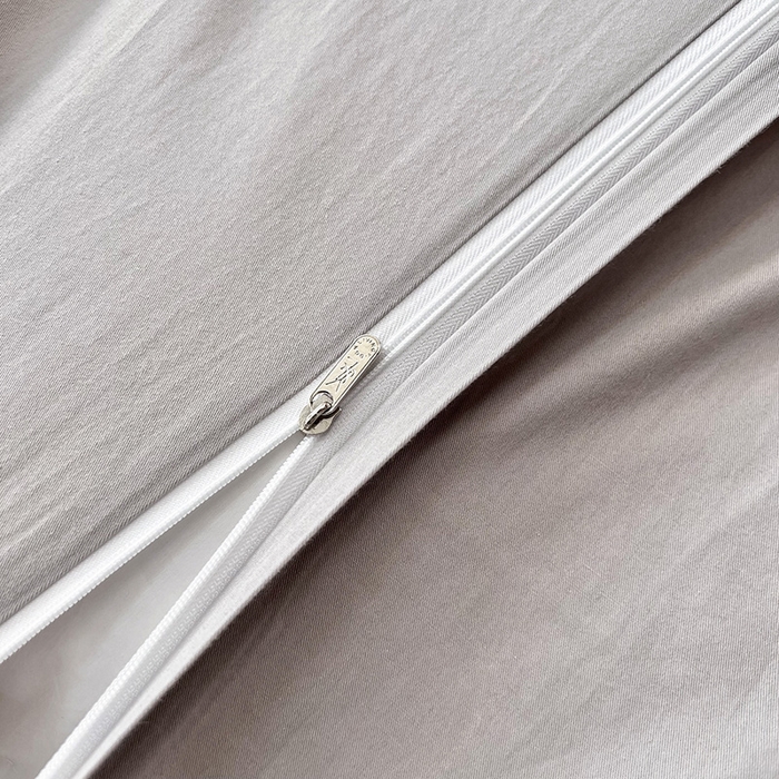 91家纺网 家纺一手货源 找家纺 宜代光年 2025新款三层纱60s水洗棉提花系列四件套 繁花-灰