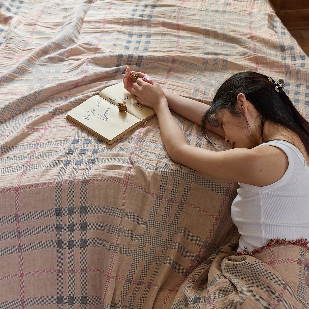 91家纺网 家纺一手货源 找家纺 （总）沐瑟家纺 2025新款亲肤全棉纱布盖毯毯子