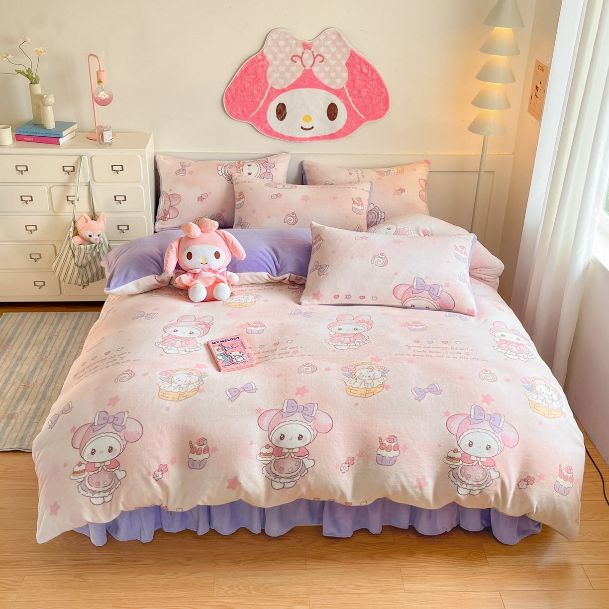 91家纺网 家纺一手货源 找家纺 （总）摩妮卡 2025新款牛奶绒印花夹棉床盖印花四件套