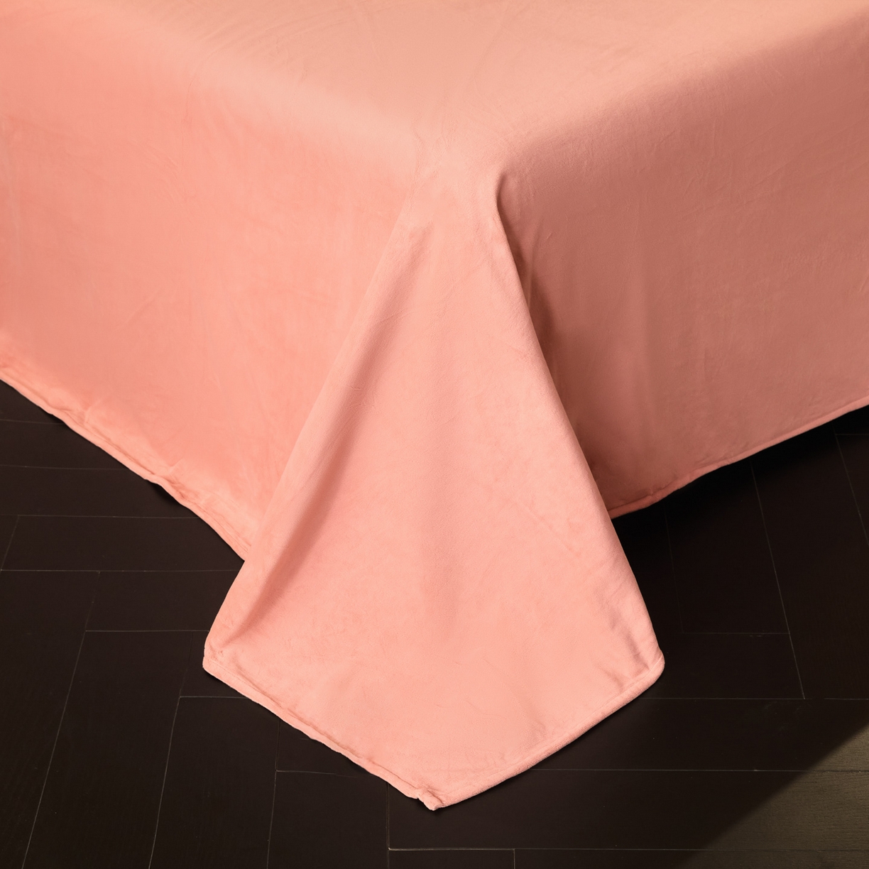 91家纺网 家纺一手货源 找家纺 如一 2025新款水晶绒刺绣四件套 银杏-浅豆沙