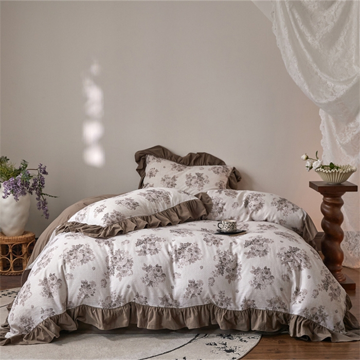 91家纺网 家纺一手货源 找家纺 （总）金奇达家纺 2025新款保暖羽零™空气拉绒加厚双感棉绒四件套全棉双层纱【法式复古】（会员减30元）双感棉绒【法式复古】系列，标准号全网控价（折后券后）不低于228元