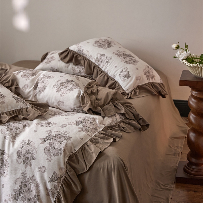 91家纺网 家纺一手货源 找家纺 （总）金奇达家纺 2025新款保暖羽零™空气拉绒加厚双感棉绒四件套全棉双层纱【法式复古】（会员减30元）双感棉绒【法式复古】系列，标准号全网控价（折后券后）不低于228元