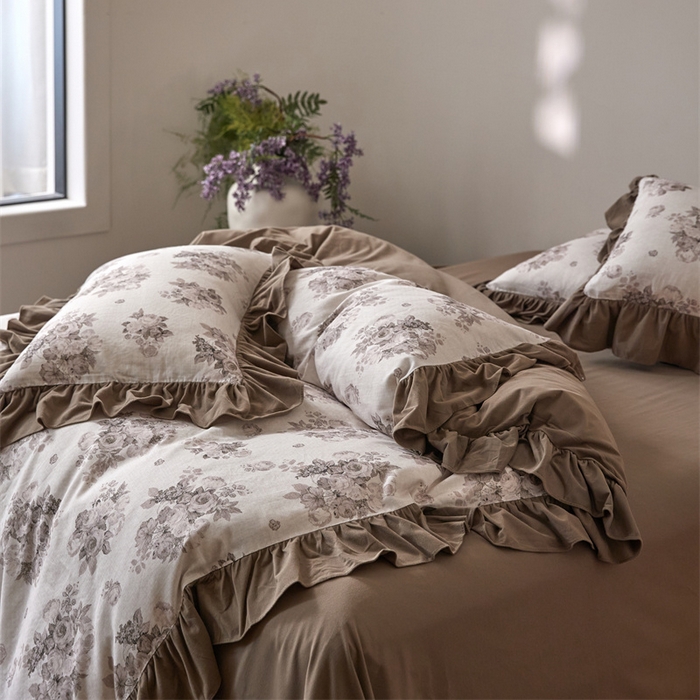 91家纺网 家纺一手货源 找家纺 （总）金奇达家纺 2025新款保暖羽零™空气拉绒加厚双感棉绒四件套全棉双层纱【法式复古】（会员减30元）双感棉绒【法式复古】系列，标准号全网控价（折后券后）不低于228元