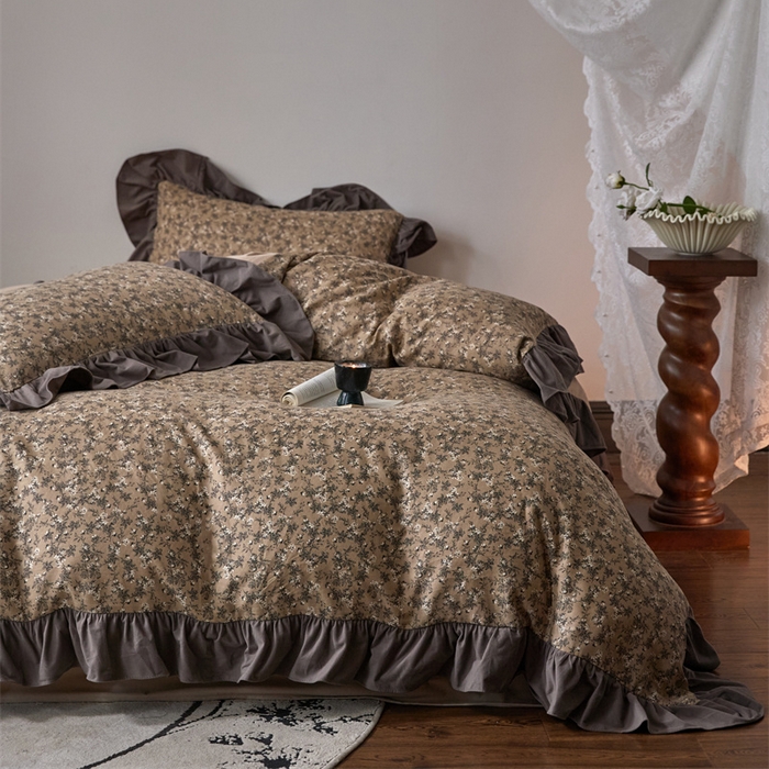 91家纺网 家纺一手货源 找家纺 （总）金奇达家纺 2025新款保暖羽零™空气拉绒加厚双感棉绒四件套全棉双层纱【法式复古】（会员减30元）双感棉绒【法式复古】系列，标准号全网控价（折后券后）不低于228元