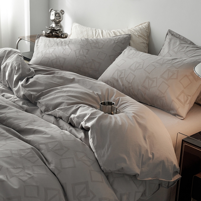 91家纺网 家纺一手货源 找家纺 （总）宜代光年 2025新款60s水洗棉提花系列四件套