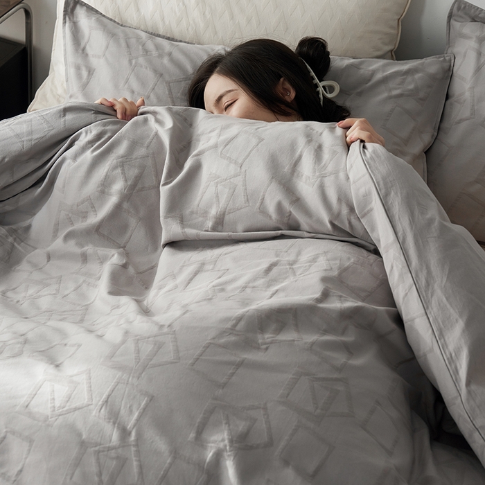 91家纺网 家纺一手货源 找家纺 宜代光年 2025新款60s水洗棉提花系列四件套 镜像