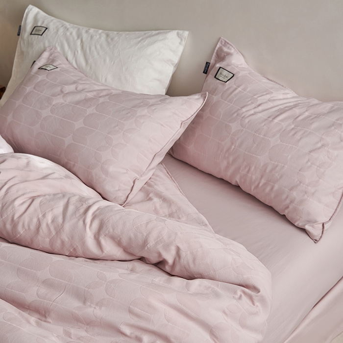 91家纺网 家纺一手货源 找家纺 宜代光年 2025新款60s水洗棉提花系列四件套 洛辰