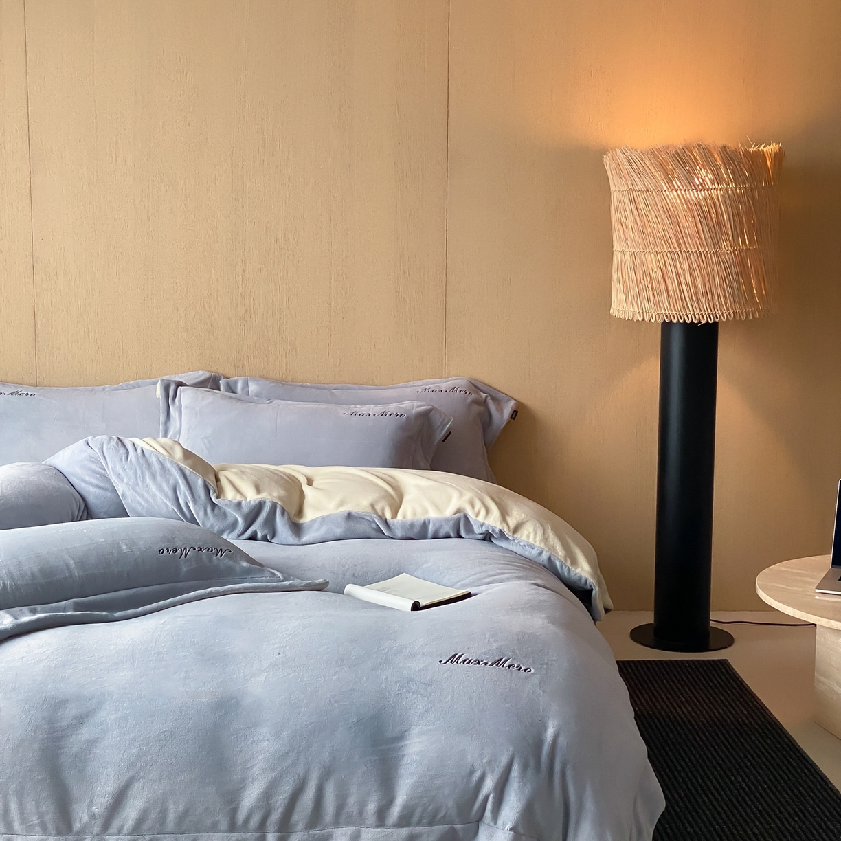 91家纺网 家纺一手货源 找家纺 馨蕊家居 2025秋冬新款轻奢煦暖绒系列-绒云舒（券后控价238/258) 云舒-高级灰