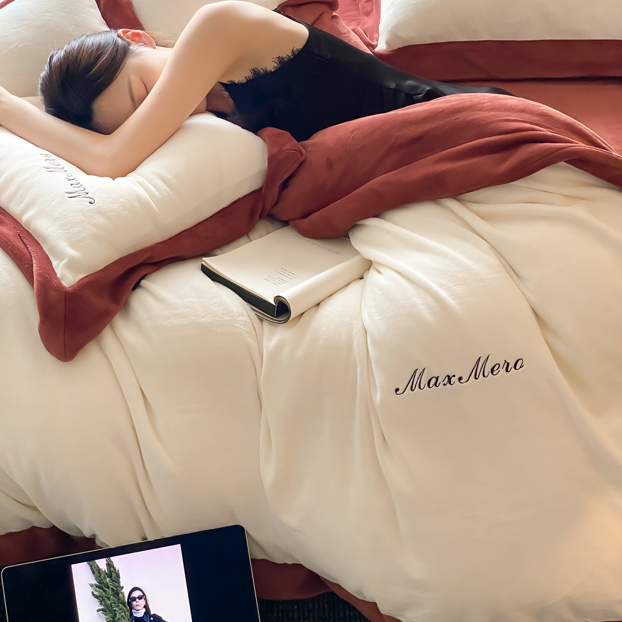 91家纺网 家纺一手货源 找家纺 馨蕊家居 2025秋冬新款轻奢煦暖绒系列-绒云舒（券后控价238/258) 云舒-栗子咖