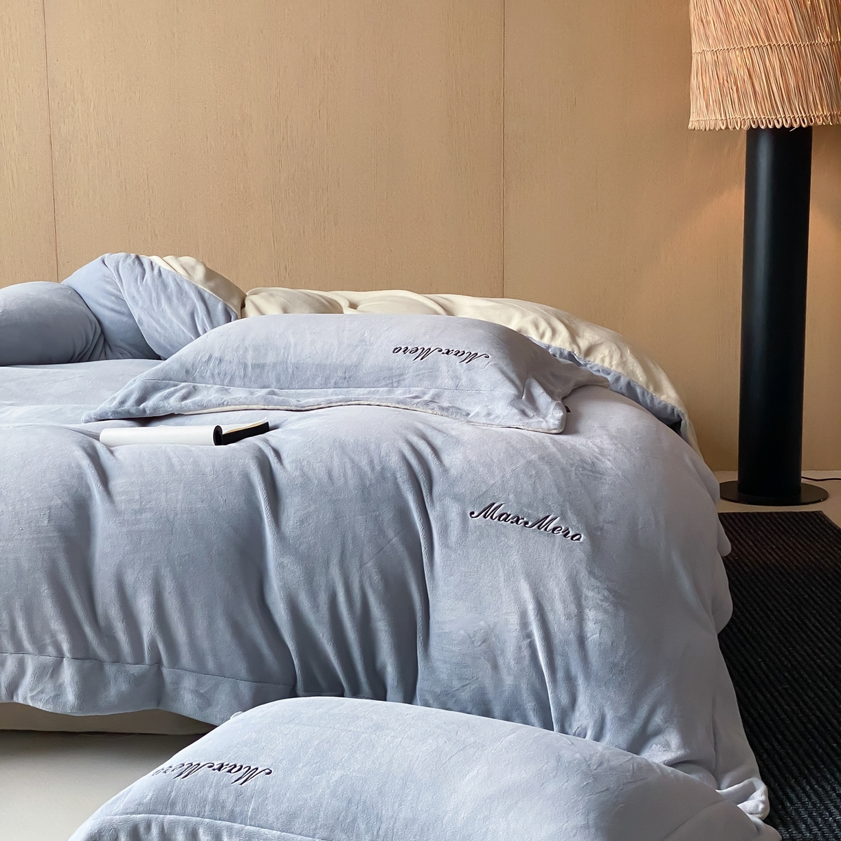 91家纺网 家纺一手货源 找家纺 馨蕊家居 2025秋冬新款轻奢煦暖绒系列-绒云舒（券后控价238/258) 云舒-高级灰