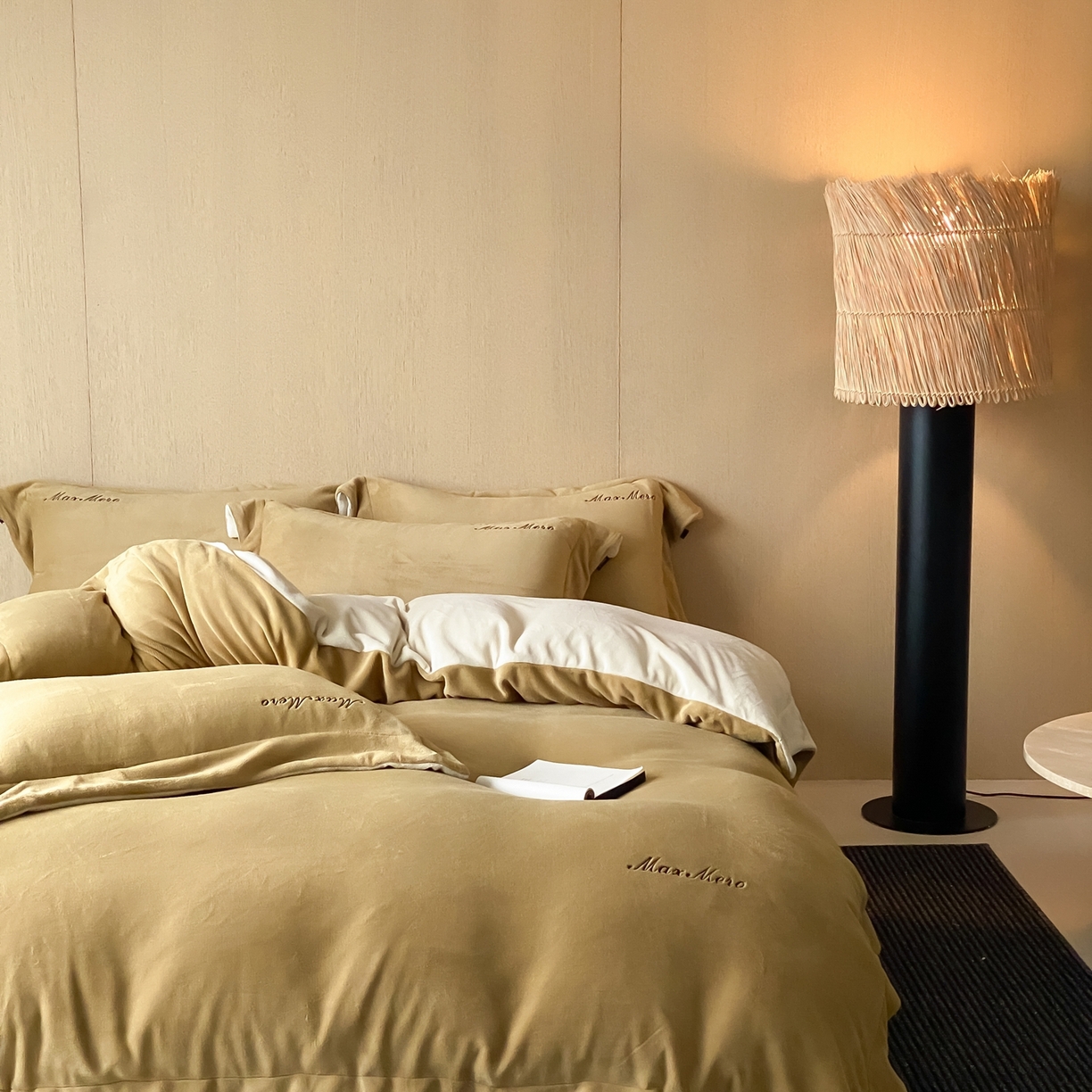 馨蕊家居 2025秋冬新款轻奢煦暖绒系列-绒云舒（券后控价238/258) 云舒-淡盐杏