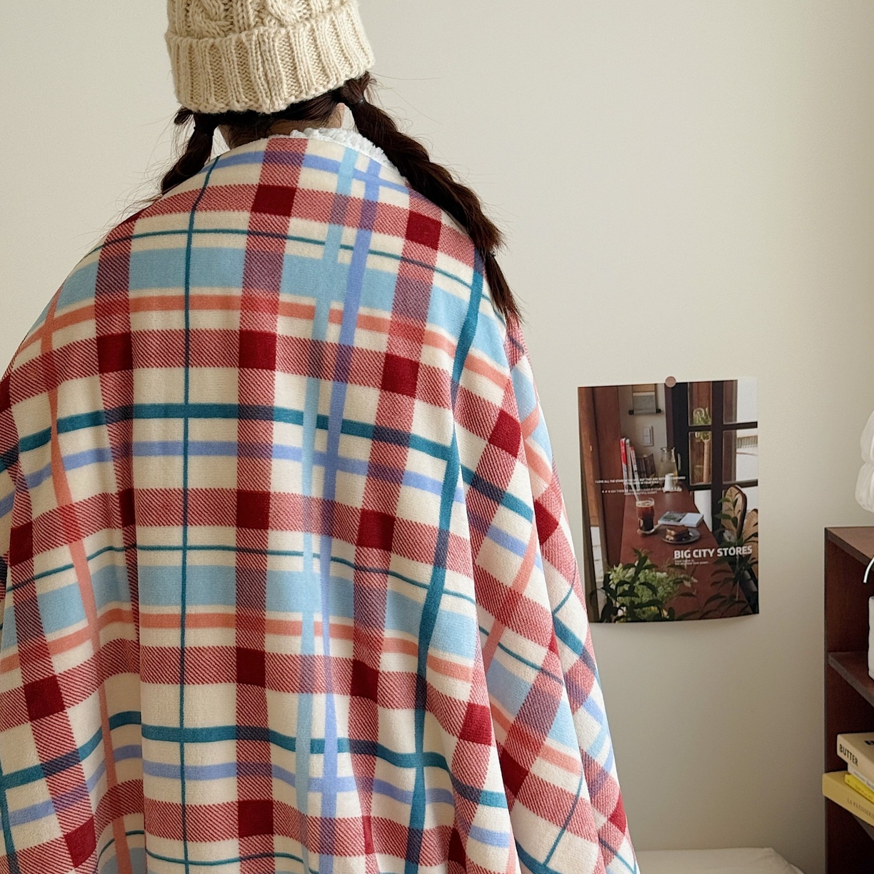 91家纺网 家纺一手货源 找家纺 顾里家纺 2025新款复古格系羊羔绒毯毯子（70*100cm会员11元 100*150cm会员19元 150*200cm会员34元 200*230cm会员43元） 川久甜心