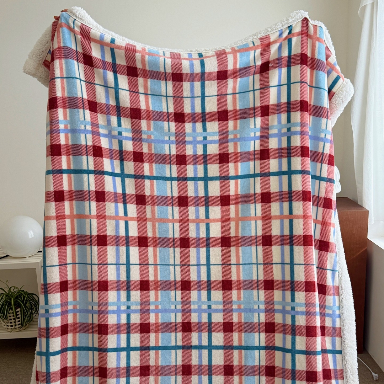 91家纺网 家纺一手货源 找家纺 顾里家纺 2025新款复古格系羊羔绒毯毯子（70*100cm会员11元 100*150cm会员19元 150*200cm会员34元 200*230cm会员43元） 川久甜心