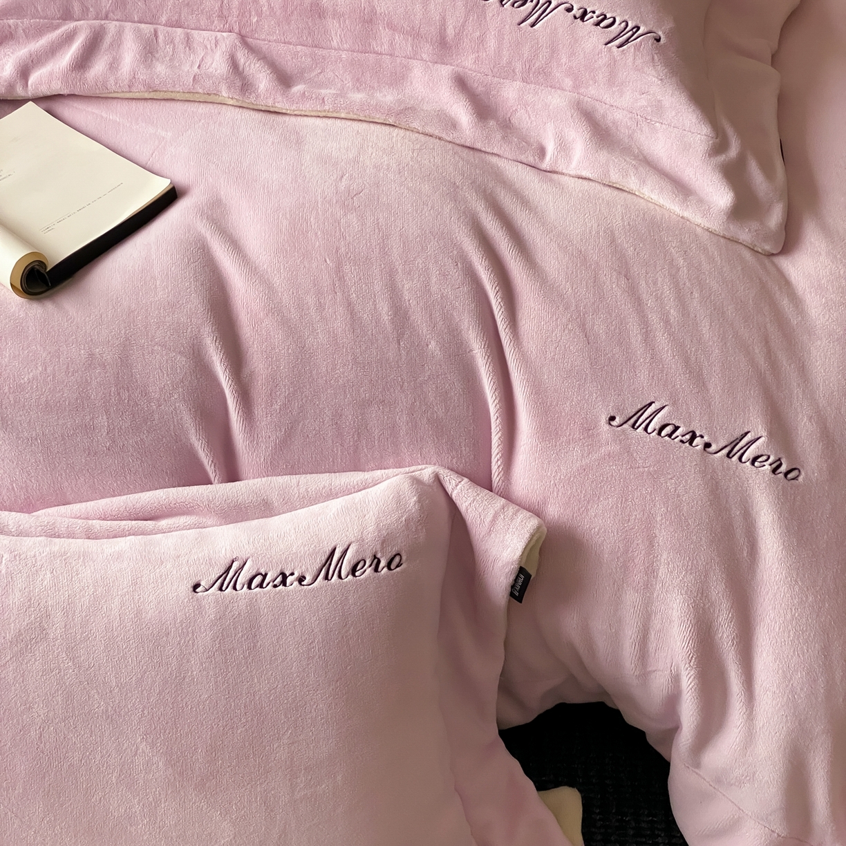 91家纺网 家纺一手货源 找家纺 馨蕊家居 2025秋冬新款轻奢煦暖绒系列-绒云舒（券后控价238/258) 云舒-桃夭粉