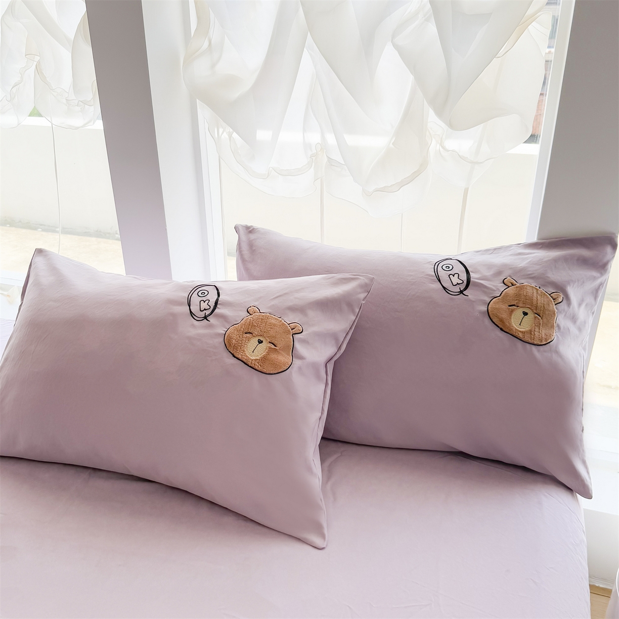 91家纺网 家纺一手货源 找家纺 （总）恋绒家纺 2025新款锦棉加厚磨毛三件套亲肤棉卡通纯色刺绣四件套