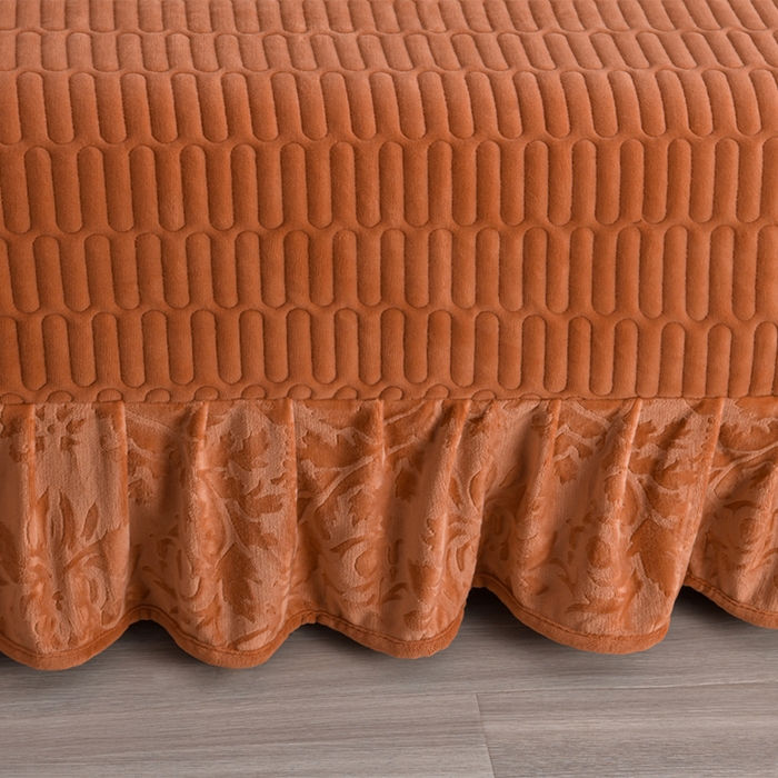 91家纺网 家纺一手货源 找家纺 星窝家纺 2025新款雕花绒床盖四件套 控价标准139（直播拼多多淘宝） 灵动橘