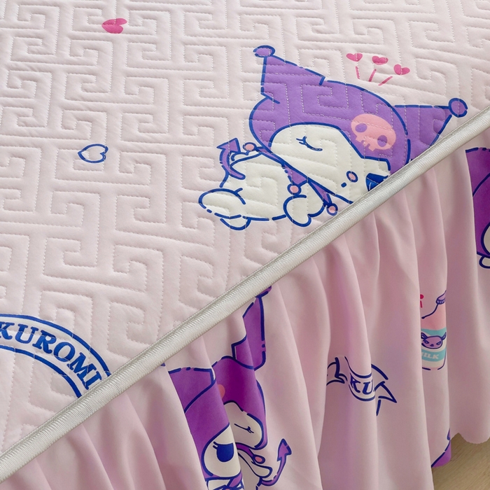 91家纺网 家纺一手货源 找家纺 （总）艾兜坊 2025新款三丽鸥水洗棉夹棉床裙