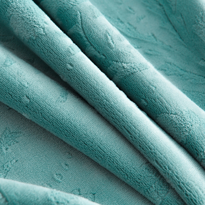 91家纺网 家纺一手货源 找家纺 星窝家纺 2025新款雕花绒床盖四件套 控价标准139（直播拼多多淘宝） 灵动蓝+灰