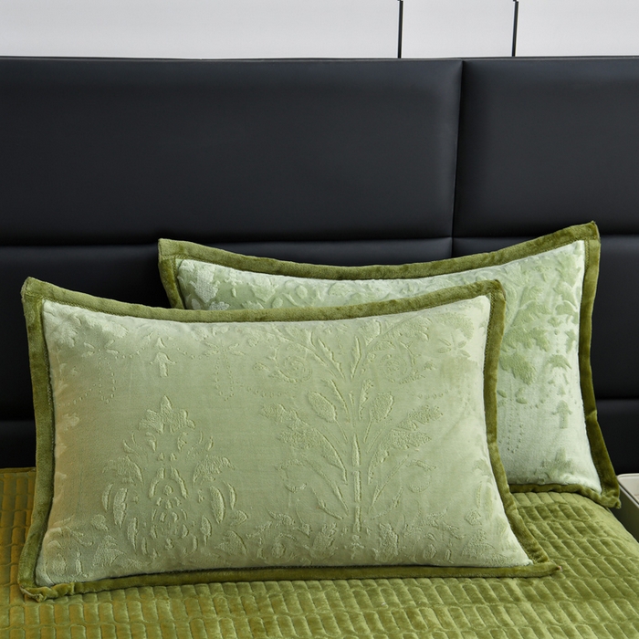 91家纺网 家纺一手货源 找家纺 星窝家纺 2025新款雕花绒床盖四件套 控价标准139（直播拼多多淘宝） 灵动绿