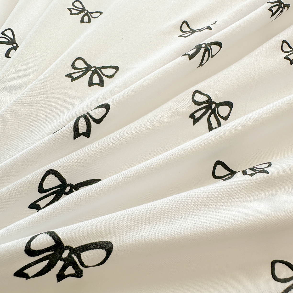 91家纺网 家纺一手货源 找家纺 笠裙家纺 2025新款水洗棉荷叶花边法式赫本风夹棉加厚床裙单床裙床裙单件 夹棉-蝴蝶结