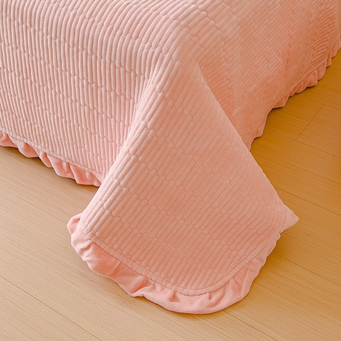 91家纺网 家纺一手货源 找家纺 （总）乐野家居 2025新款A类加厚素色牛奶绒床盖系列