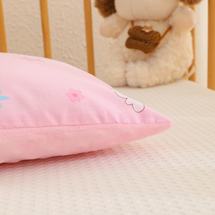 91家纺网 家纺一手货源 找家纺 织布人 2025新款枕芯A类全棉卡通豆豆枕双面可用儿童学生枕套+枕芯可拆洗 A类彩虹飞马