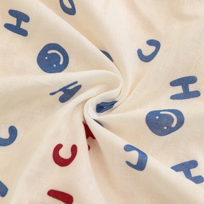 91家纺网 家纺一手货源 找家纺 织布人 2025新款枕芯A类全棉卡通豆豆枕双面可用儿童学生枕套+枕芯可拆洗 A类字母笑脸