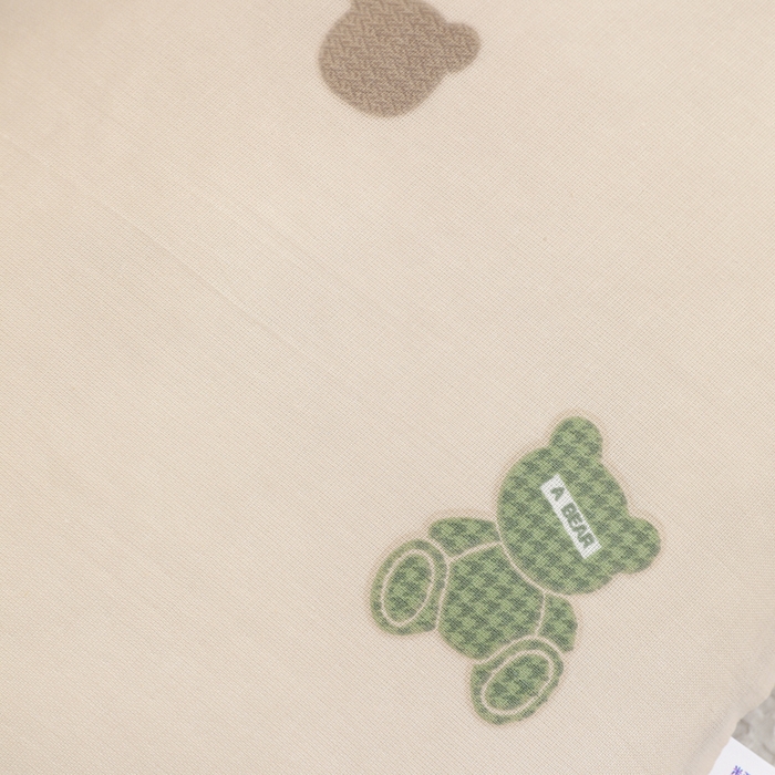 91家纺网 家纺一手货源 找家纺 织布人 2025新款枕芯A类全棉卡通豆豆枕双面可用儿童学生枕套+枕芯可拆洗 A类萌迪奶咖