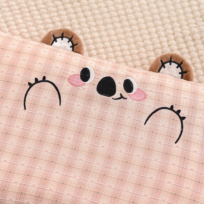 91家纺网 家纺一手货源 找家纺 （总）织布人 2025新款枕芯A类全棉卡通儿童枕幼儿园午睡枕学生宿舍专用枕头-开心熊