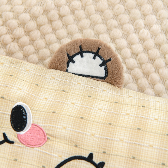 91家纺网 家纺一手货源 找家纺 织布人 2025新款枕芯A类全棉卡通儿童枕幼儿园午睡枕学生宿舍专用枕头-开心熊 A类卡通开心熊-卡其