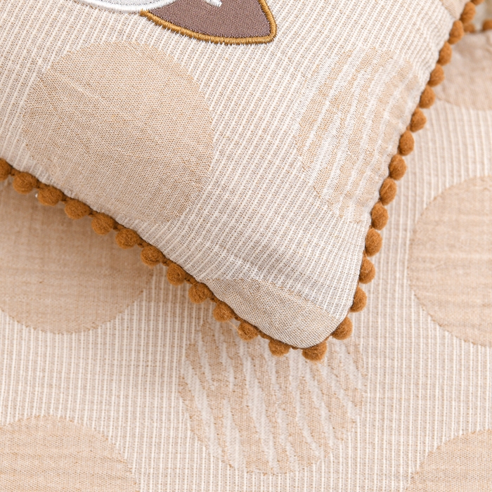 91家纺网 家纺一手货源 找家纺 织布人 2025新款枕芯A类全棉卡通儿童枕幼儿园午睡枕学生宿舍专用枕头-小刺猬 A类卡通小刺猬-咖色