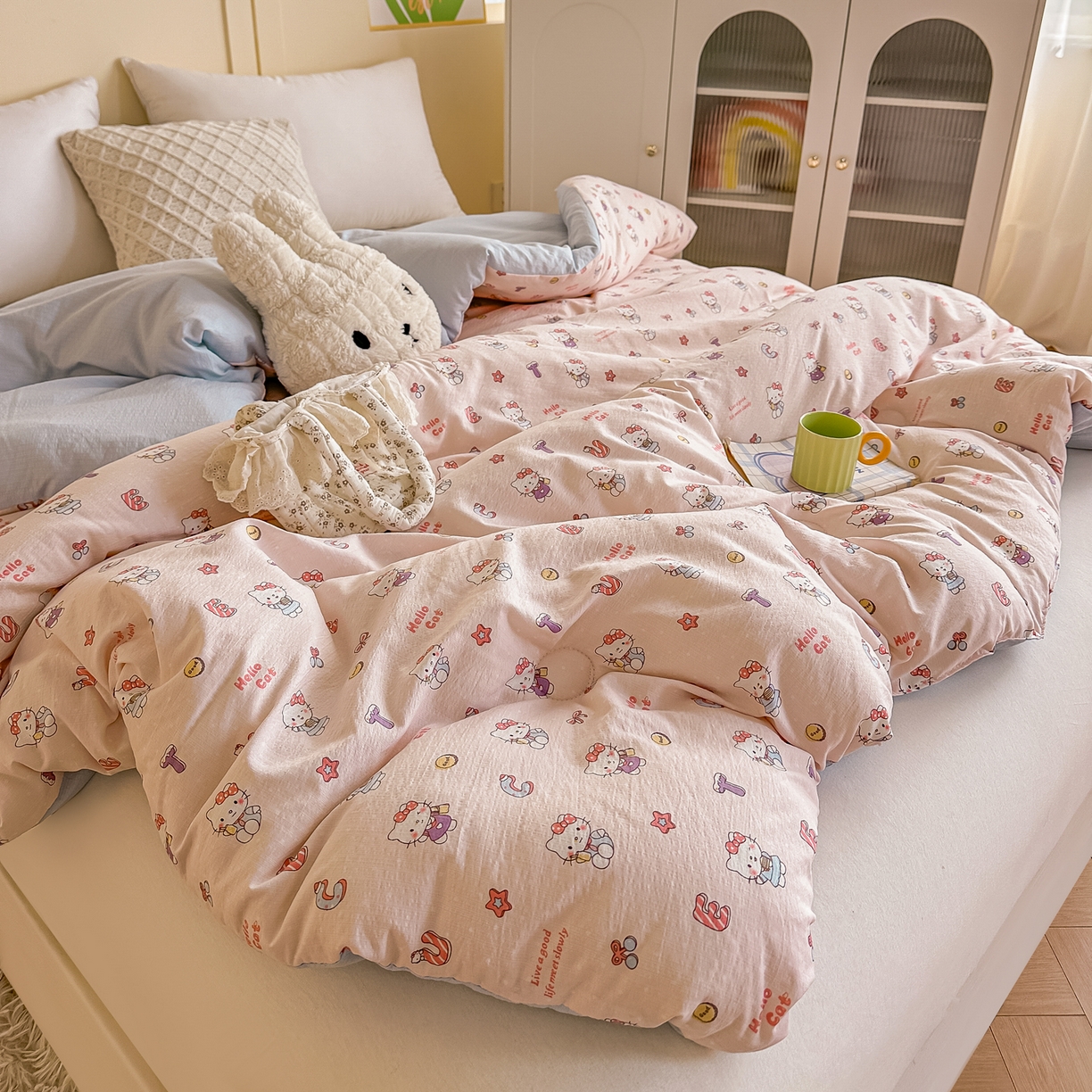 91家纺网 家纺一手货源 找家纺 （总）佳鸿家纺 2025新款云感双层纱冬被软糯云朵棉春秋被被子加厚被芯（提供买家秀）