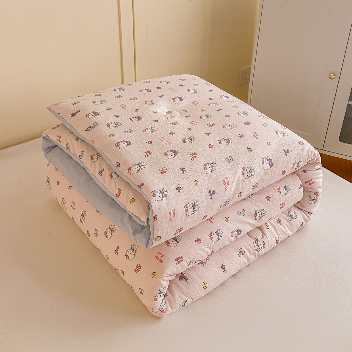 91家纺网 家纺一手货源 找家纺 （总）佳鸿家纺 2025新款云感双层纱冬被软糯云朵棉春秋被被子加厚被芯（提供买家秀）